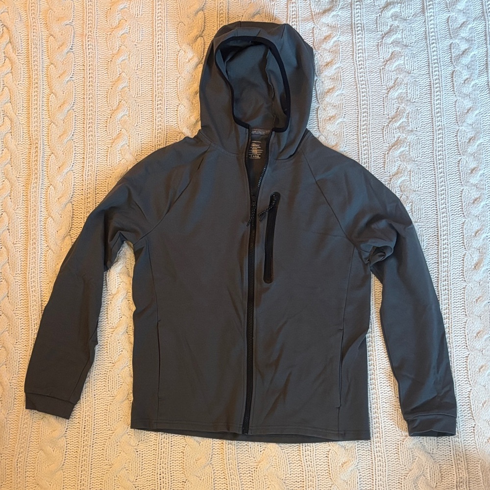 Lightweight Hooded Jacket in Dark Gray